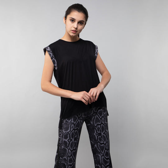 ULTRACOR - Rolled Hem Python Tee