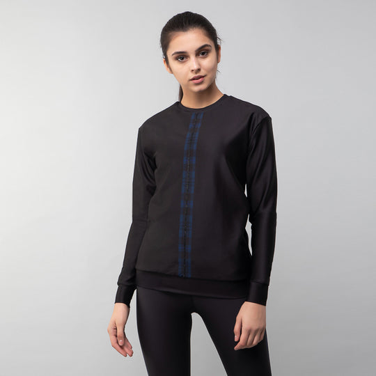 ULTRACOR - Surface Swarovski Tartan Sweatshirt