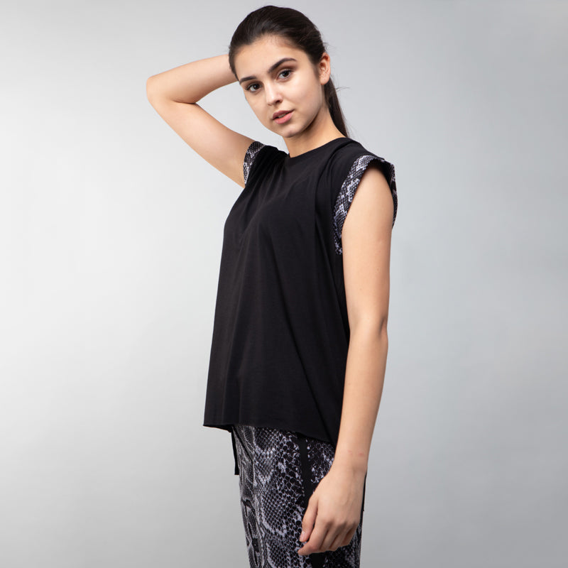 ULTRACOR - Rolled Hem Python Tee