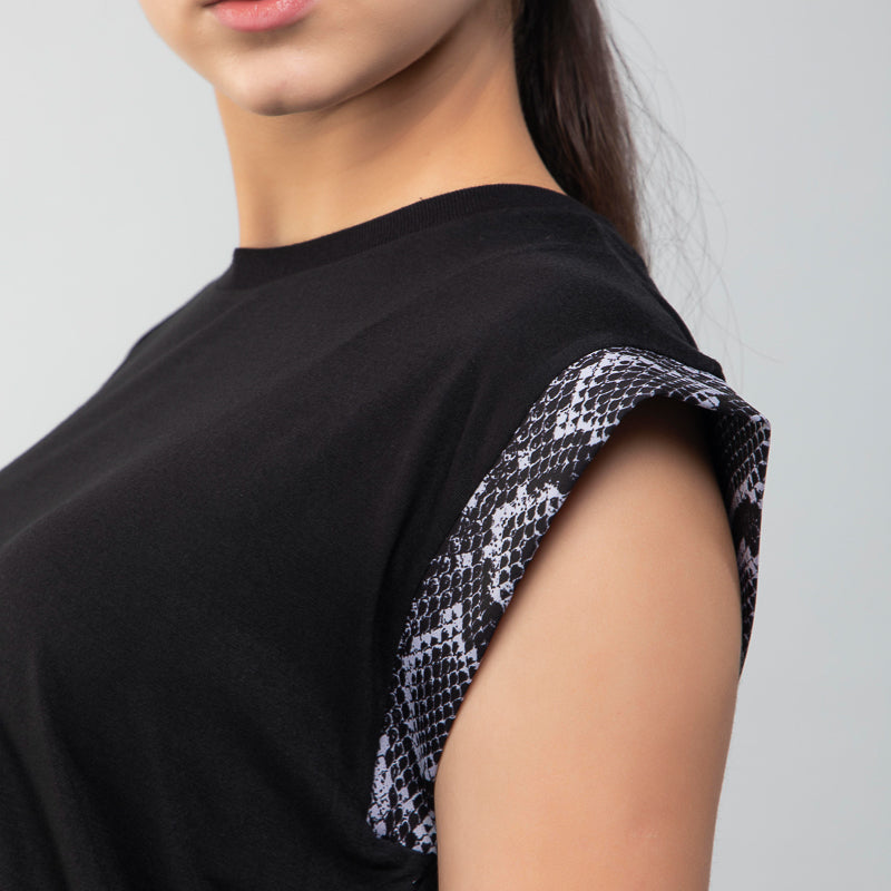 ULTRACOR - Rolled Hem Python Tee